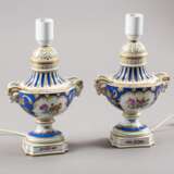 Paire de lampes en porcelaine Vergoldung Napoleon III 40 - Foto 2