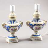 Paire de lampes en porcelaine Dorure Napoleon III 40 - photo 4