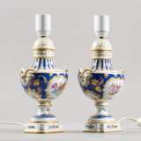Paire de lampes en porcelaine Vergoldung Napoleon III 40 - Foto 5