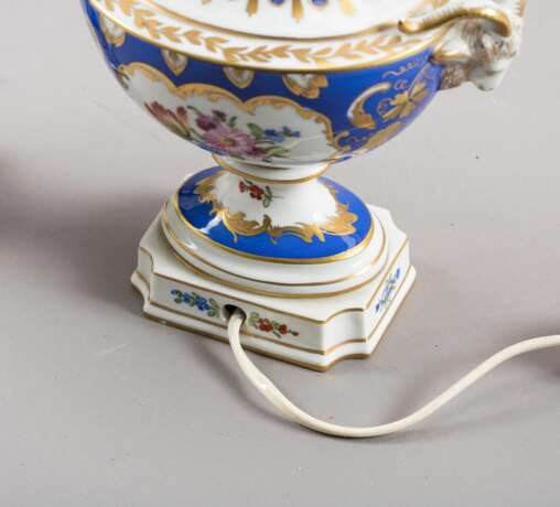 Paire de lampes en porcelaine Vergoldung Napoleon III 40 - Foto 6