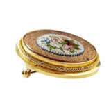 Broche en or 18 carats ornee d&amp;39un bouquet de micromosa&iuml;ques. Stockholm 1873 Gold 1 - Foto 3