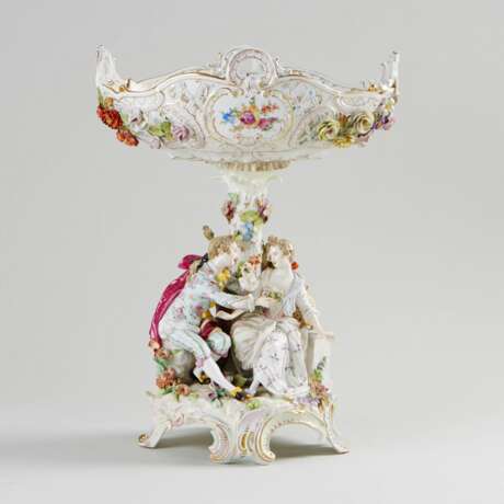 Vase &agrave; fruits. Carl Thi&egrave;me. Фарфор Rococo 52 г. - фото 8
