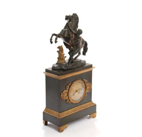 Horloge de cheminee Chevaux de Marley Bronce Empire 52 - photo 2