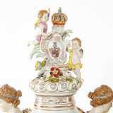 Une paire de vases en porcelaine. Dresden Porzellan Napoleon III 72 - Foto 4