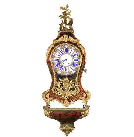 Montre dans le style Boulle du 19&egrave;me si&egrave;cle. Brass and tortoiseshell Rococo 123 - photo 1