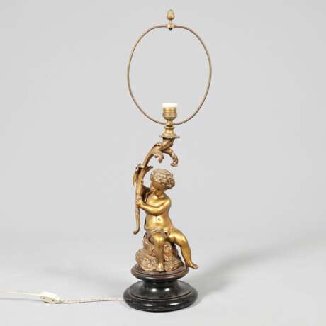 Lampe de table Putti. Gilded bronze Neorococo 75 - photo 5