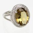 Silver ring with Citrine.  - One click purchase