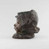 Buste de jeune fille en bronze.Italie. Le tournant des XIXe-XXe si&egrave;cles. Patinierte Bronze 18 - Foto 4