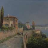 Peinture Vue de Naples. 19&egrave;me si&egrave;cle. Canvas oil Romanticism 37 - photo 2