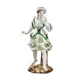 Figurine en porcelaine La Dame en Vert. La France. 19&egrave;me si&egrave;cle. Porcelain 19 - photo 1