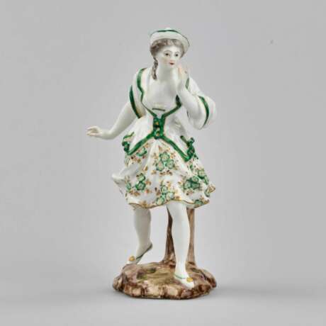 Figurine en porcelaine La Dame en Vert. La France. 19&egrave;me si&egrave;cle. Фарфор 19 г. - фото 7