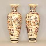 Paire de vases de sol japonais Satsuma. Фаянс 105 г. - фото 4