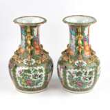 Paire de Vases Cantonais Family Rose. Porcelain 35 - photo 2