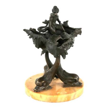 Miniature de cabinet en bronze - Allegorie de lelement eau. Мрамор Eclecticism 15.5 г. - фото 1
