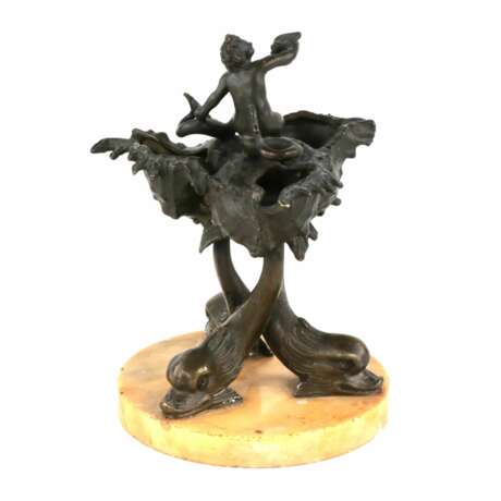 Miniature de cabinet en bronze - Allegorie de lelement eau. Мрамор Eclecticism 15.5 г. - фото 3