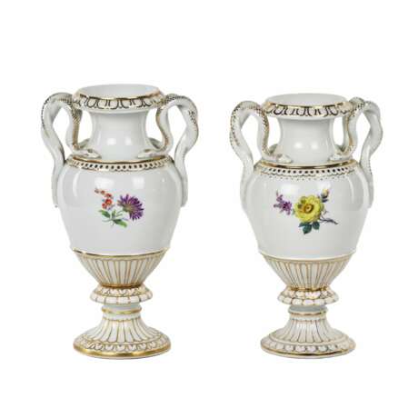 Paire de vases en porcelaine de Meissen. Porzellan 22 - Foto 4
