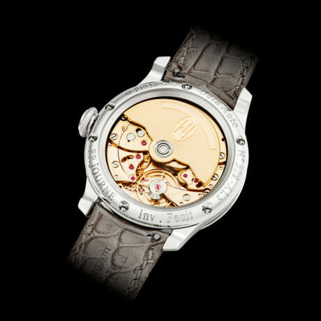 F.P.JOURNE. AN ATTRACTIVE PLATINUM AUTOMATIC WRISTWATCH WITH DATE, MOON PHASES AND POWER RESERVE - фото 2
