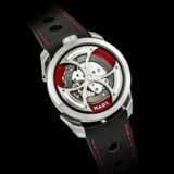 M.A.D.EDITIONS. A STAINLESS STEEL AUTOMATIC SEMI-SKELETONISED WRISTWATCH - photo 1