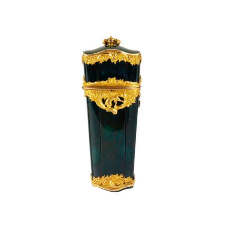 Trousse de toilette elegante pour femme en jaspe et or. Gold 10 - Foto 1