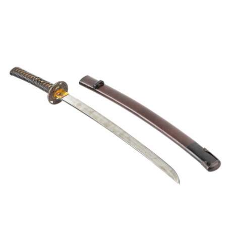 Un sabre japonais. Wakizashi. 19&egrave;me si&egrave;cle. Wood metal 71 - Foto 5