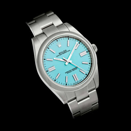 ROLEX. A STAINLESS STEEL AUTOMATIC WRISTWATCH WITH SWEEP CENTRE SECONDS AND BRACELET - Foto 1