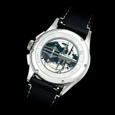CARL F. BUCHERER. A STAINLESS STEEL LIMITED EDITION AUTOMATIC CHRONOGRAPH WRISTWATCH WITH MONTH AND DATE - Foto 2