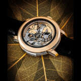 PATEK PHILIPPE. AN EXECEPTIONALLY RARE 18K PINK GOLD SEMI-SKELETONISED MINUTE REPEATING TOURBILLON WRISTWATCH - photo 1