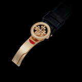PATEK PHILIPPE. AN EXECEPTIONALLY RARE 18K PINK GOLD SEMI-SKELETONISED MINUTE REPEATING TOURBILLON WRISTWATCH - photo 3