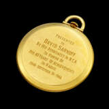 AUDEMARS PIGUET. A VERY RARE AND ATTRACTIVE 18K GOLD POCKET WATCH WITH TWO-TONE CHAMPAGNE DIAL - Foto 2