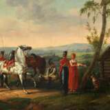 J.F.J. SCHWEBASH-DESFONTAIN. France 1769-1823 Reste de la cavalerie russe. Canvas oil Empire 54 - Foto 4