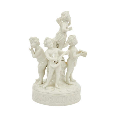 AELTESTE VOLKSTEDTER Porzellanmanufaktur, Figurengruppe "Musizierende Putten", 20. Jahrhundert - photo 4