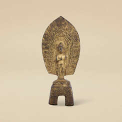 A GILT-BRONZE FIGURE OF GUANYIN
