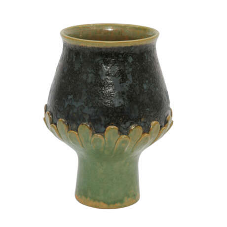 KARLSRUHER MAJOLIKA Vase, 20. Jahrhundert - Foto 2