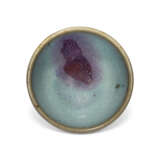 A SMALL JUN PURPLE-SPLASHED `BUBBLE` BOWL - photo 2