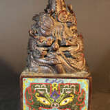 Chinese big imperial bronze stamp - Foto 3