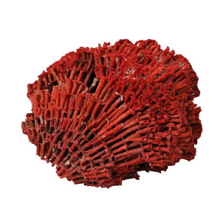 Gelehrtenstein/Skulptur in Form einer natürlich gewachsenen roten Koralle, CHINA, um 1920. - Foto 4