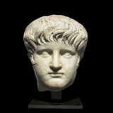 A ROMAN MARBLE PORTRAIT HEAD OF THE EMPEROR NERO - photo 1