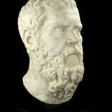 A ROMAN MARBLE PORTRAIT HEAD OF A PHILOSOPHER - photo 1