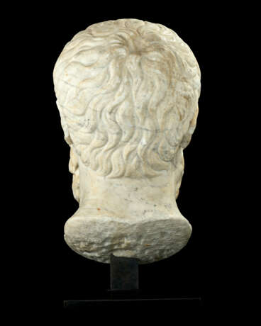 A ROMAN MARBLE PORTRAIT HEAD OF A PHILOSOPHER - photo 4