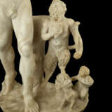 A ROMAN MARBLE GROUP STATUE OF BACCHUS, A SATYR, PAN AND CUPID - фото 6