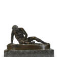 A PATINATED-BRONZE FIGURE OF THE DYING GAUL - Auction prices