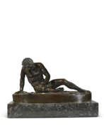 Giacomo Zoffoli (1731 - 1785). A PATINATED-BRONZE FIGURE OF THE DYING GAUL