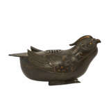 Weihrauchbrenner aus Bronze in Vogelform. CHINA, Qing-Dynastie (1616-1911). - photo 4