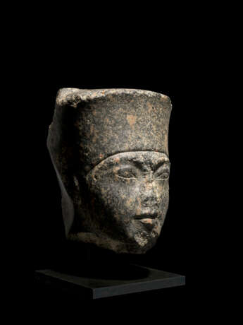 AN EGYPTIAN GRANODIORITE HEAD OF AMUN - photo 3