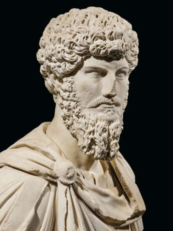 A MONUMENTAL ROMAN MARBLE PORTRAIT BUST OF THE EMPEROR LUCIUS VERUS - фото 5