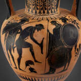 AN ATTIC BLACK-FIGURED NECK-AMPHORA AND LID - photo 3