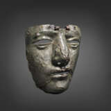A ROMAN IRON AND TINNED BRASS MASK FROM A CAVALRY HELMET - фото 2