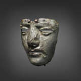 A ROMAN IRON AND TINNED BRASS MASK FROM A CAVALRY HELMET - фото 3