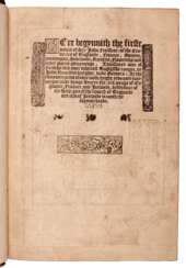 Jean Froissart | Cronycles of Englande, France, Spayne, Portyngale, Scotlande, Bretaine, Flanders. London, c.1535, William Morris’s copy
