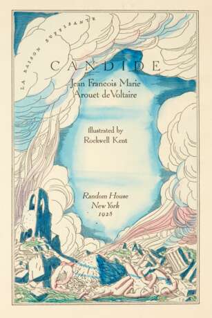 Rockwell Kent, illustrator | Original maquettes for Candide. New York, 1928, hand-coloured by the artist - photo 1